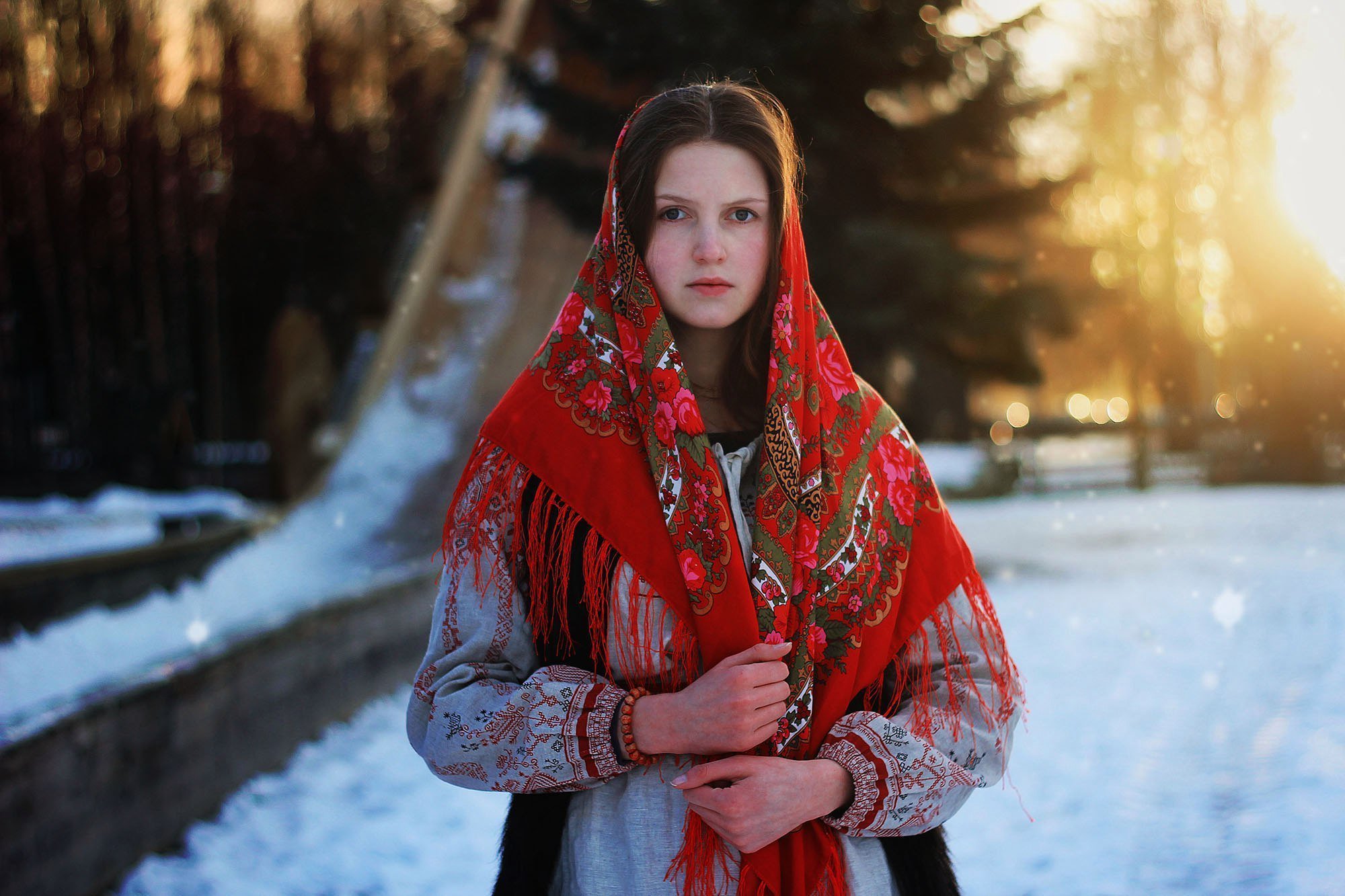 Girls in Slavic costumes in Palikir