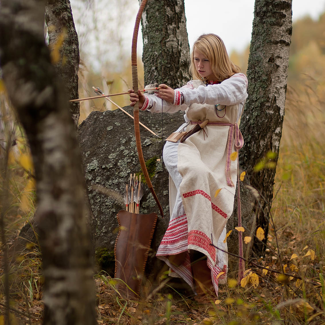 Sexy photo Girls in Slavic costumes in Palikir